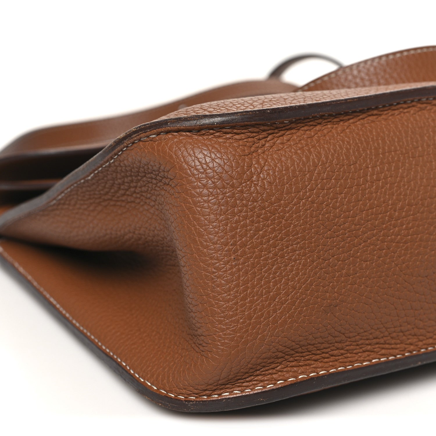 Hermes Taurillon Clemence Halzan 31 Gold 8 of 9