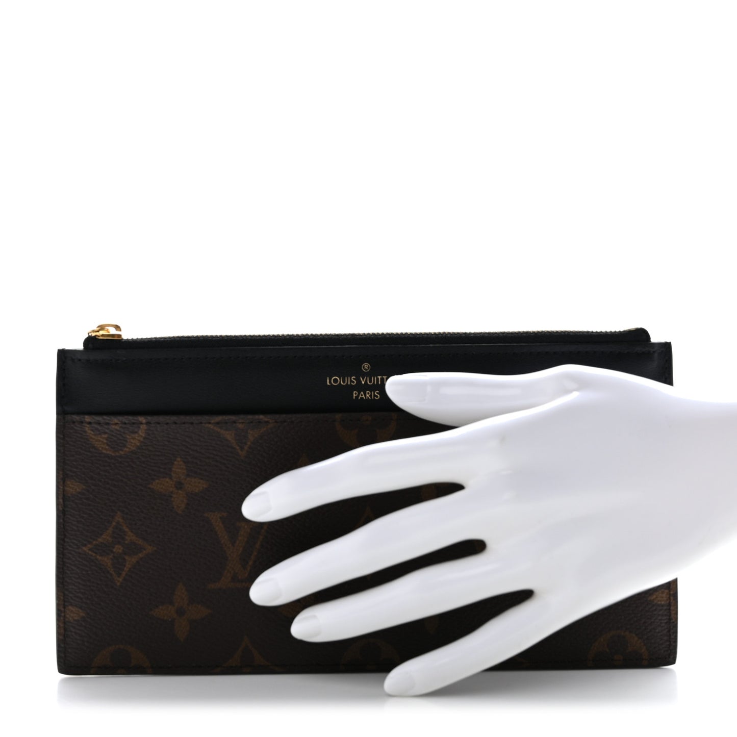 Monogram Slim Purse Black