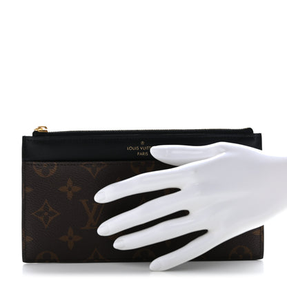 Louis Vuitton Monogram Slim Purse Black 2 of 7