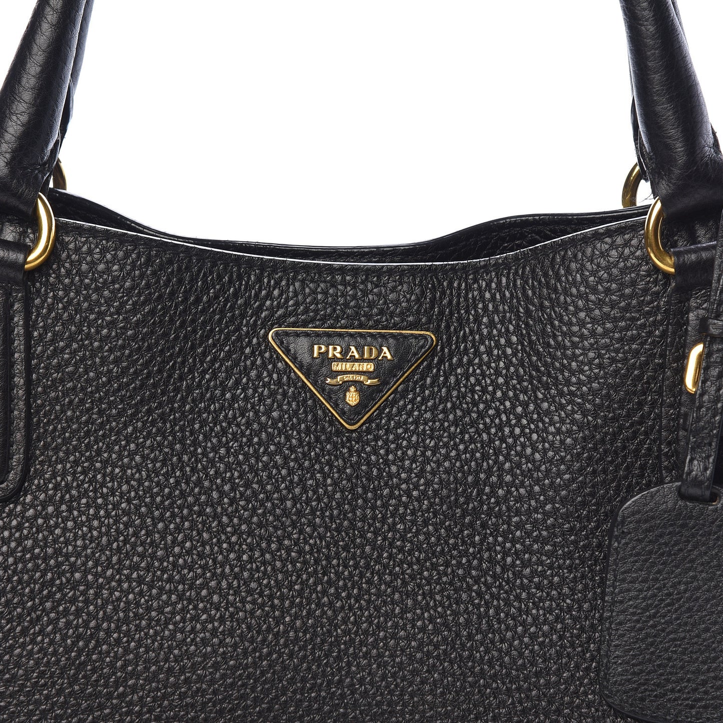 Vitello Daino Side Pocket Tote Black
