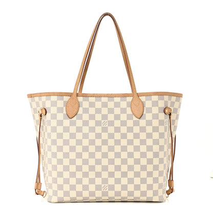 Louis Vuitton Damier Azur Neo Neverfull MM Rose Ballerine 1 of 12