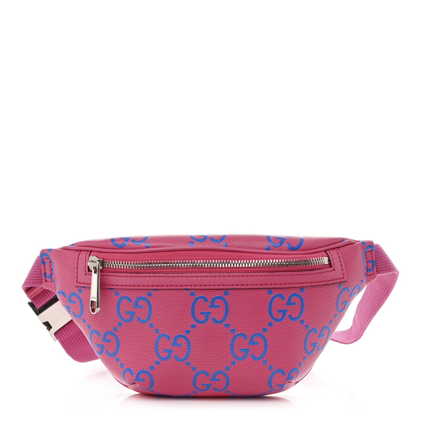 Calfskin GG Tennis Bi-Color Embossed Belt Bag Modern Fucsia Modern Blue