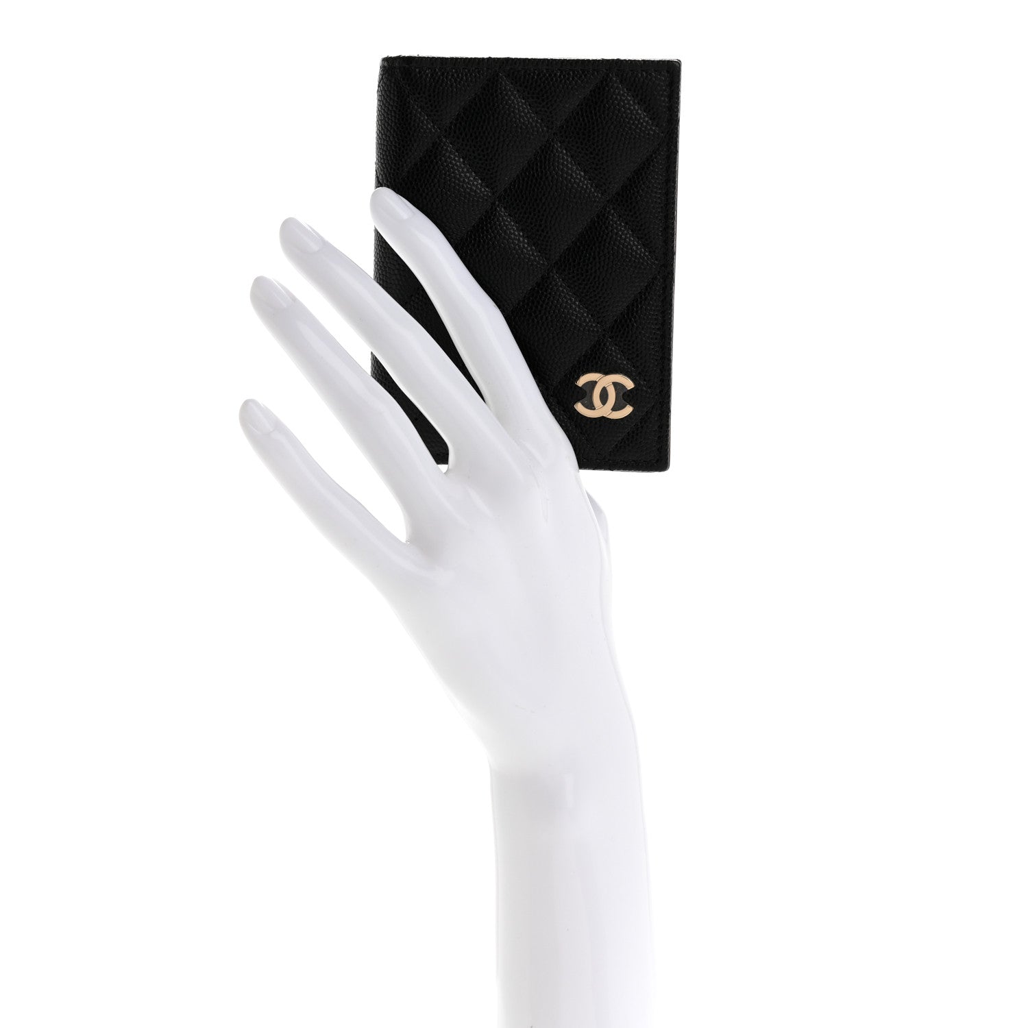 Chanel Caviar Quilted Card Holder Wallet Black 2 of 9