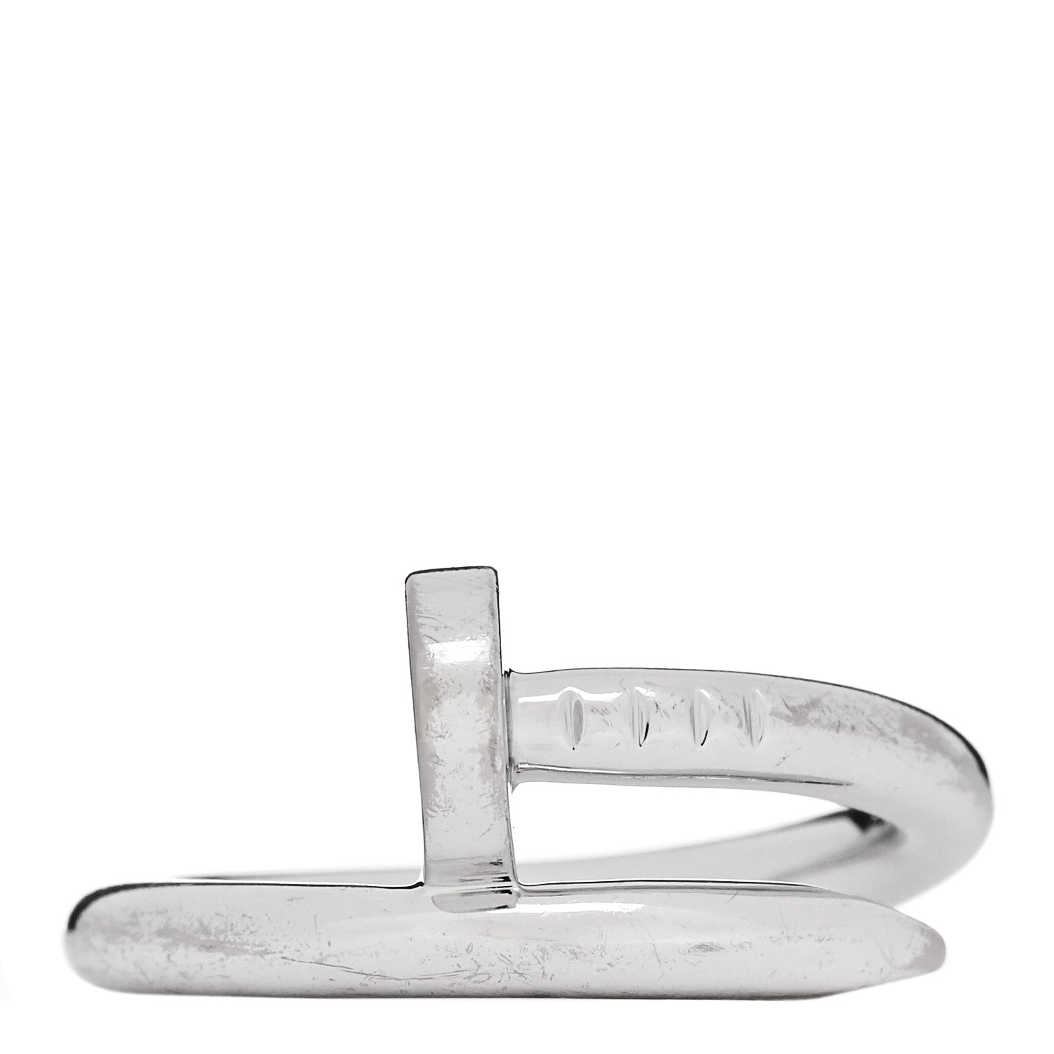 Cartier 18K White Gold Juste Un Clou Ring 53 6.25 1 of 6