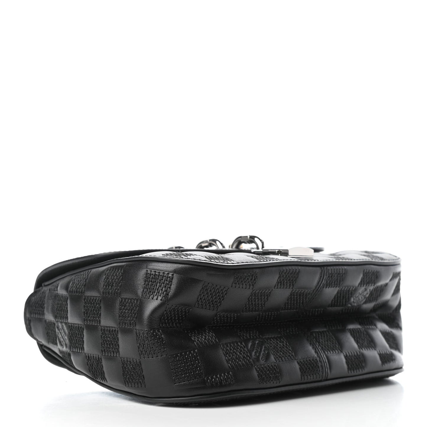 Damier Matel Chain It Bag PM Gris