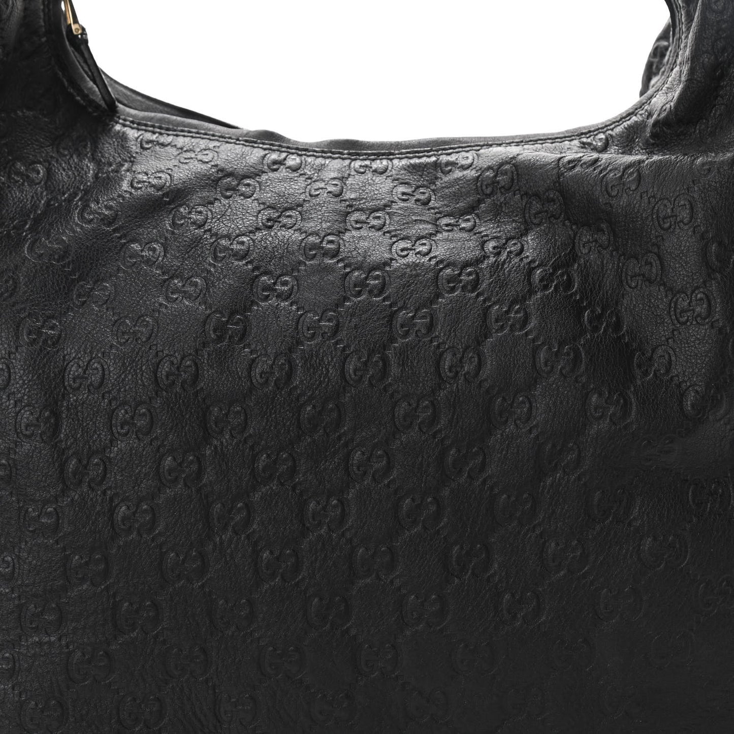 Guccissima Large Hobo Black