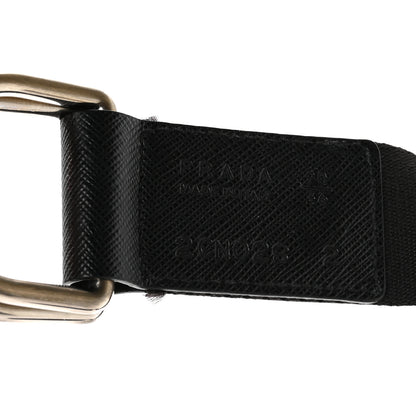 Prada Woven Re-Nylon Saffiano Mens Belt 90 36 Belt Black 4 of 4