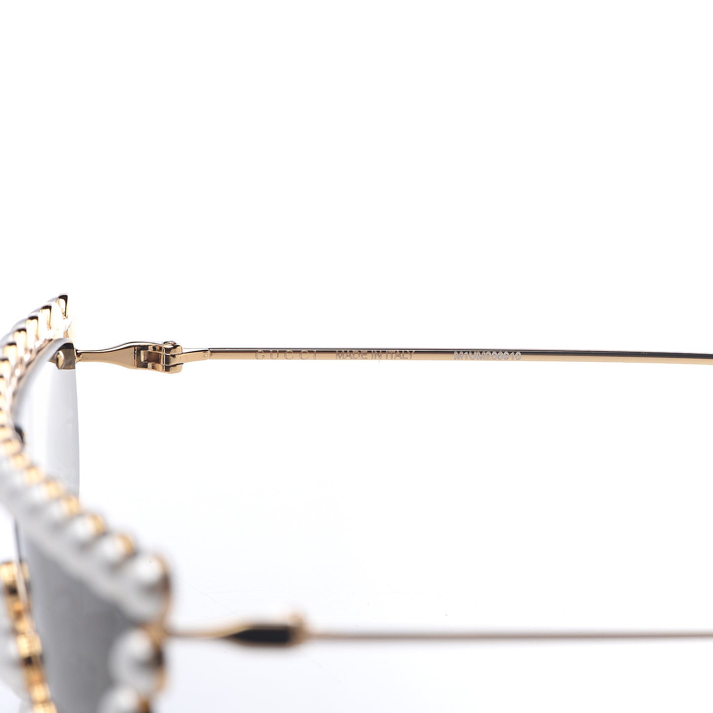 Metal Pearl Cat Eye Sunglasses GG0364S Gold