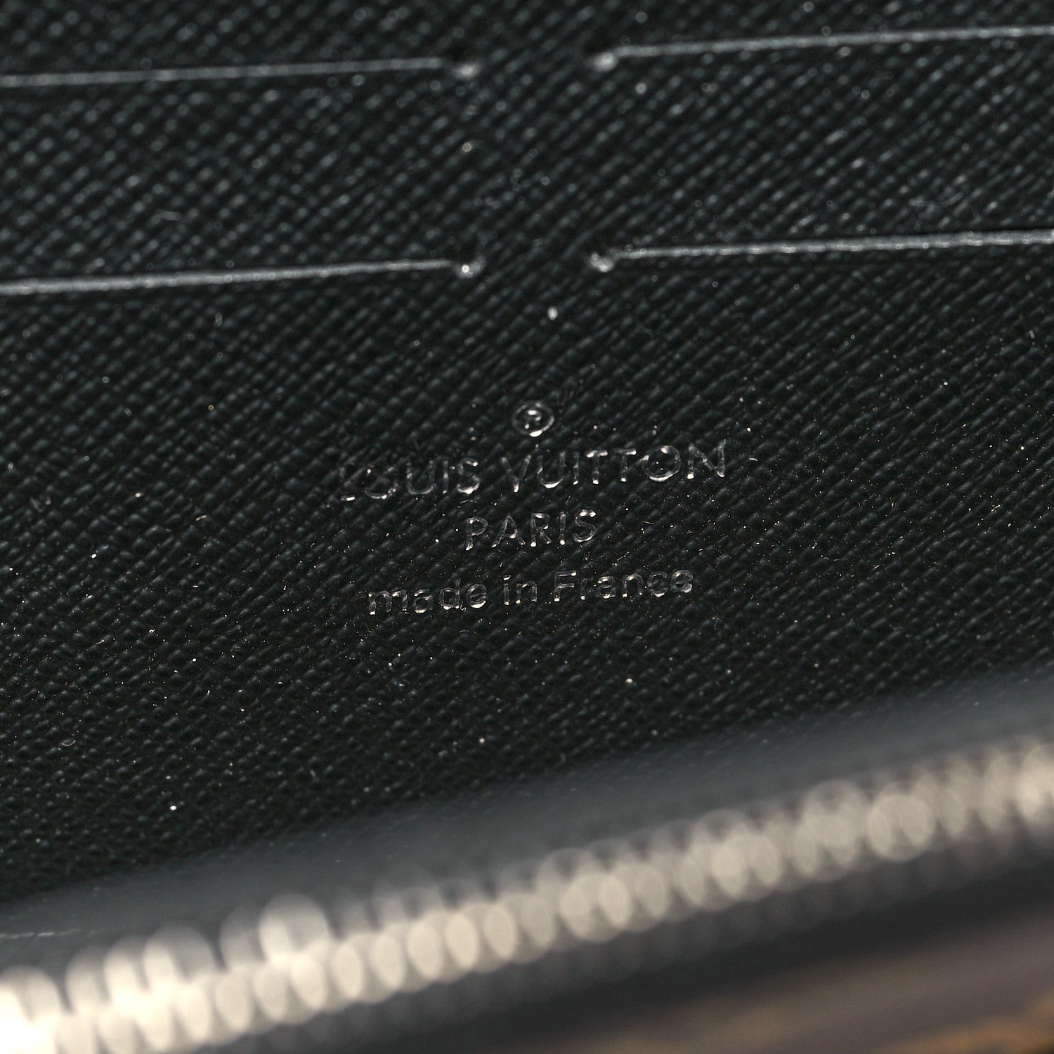 Louis Vuitton Monogram Kabuki Chain Wallet Black 6 of 12