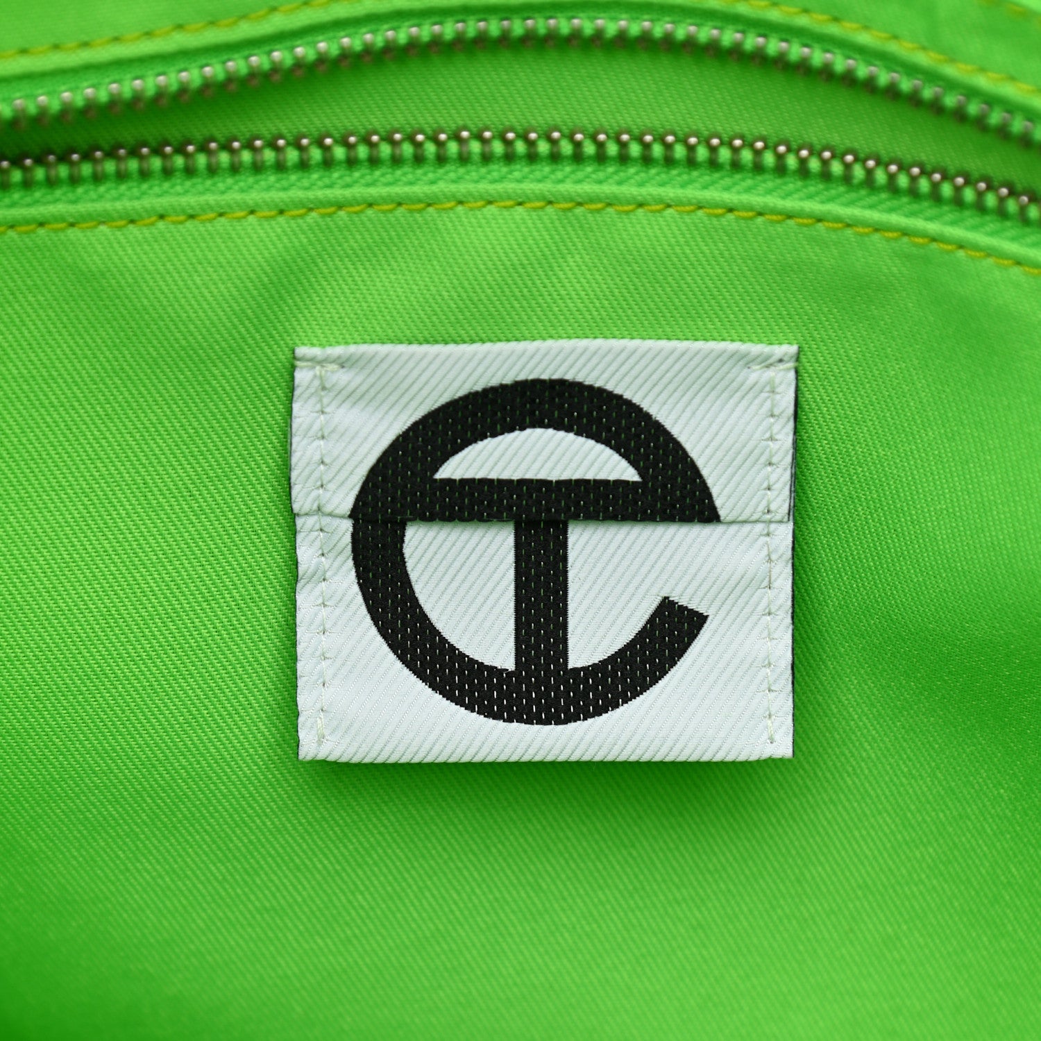Telfar Vegan Leather Medium Shopping Bag Highlighter Green 6 of 10