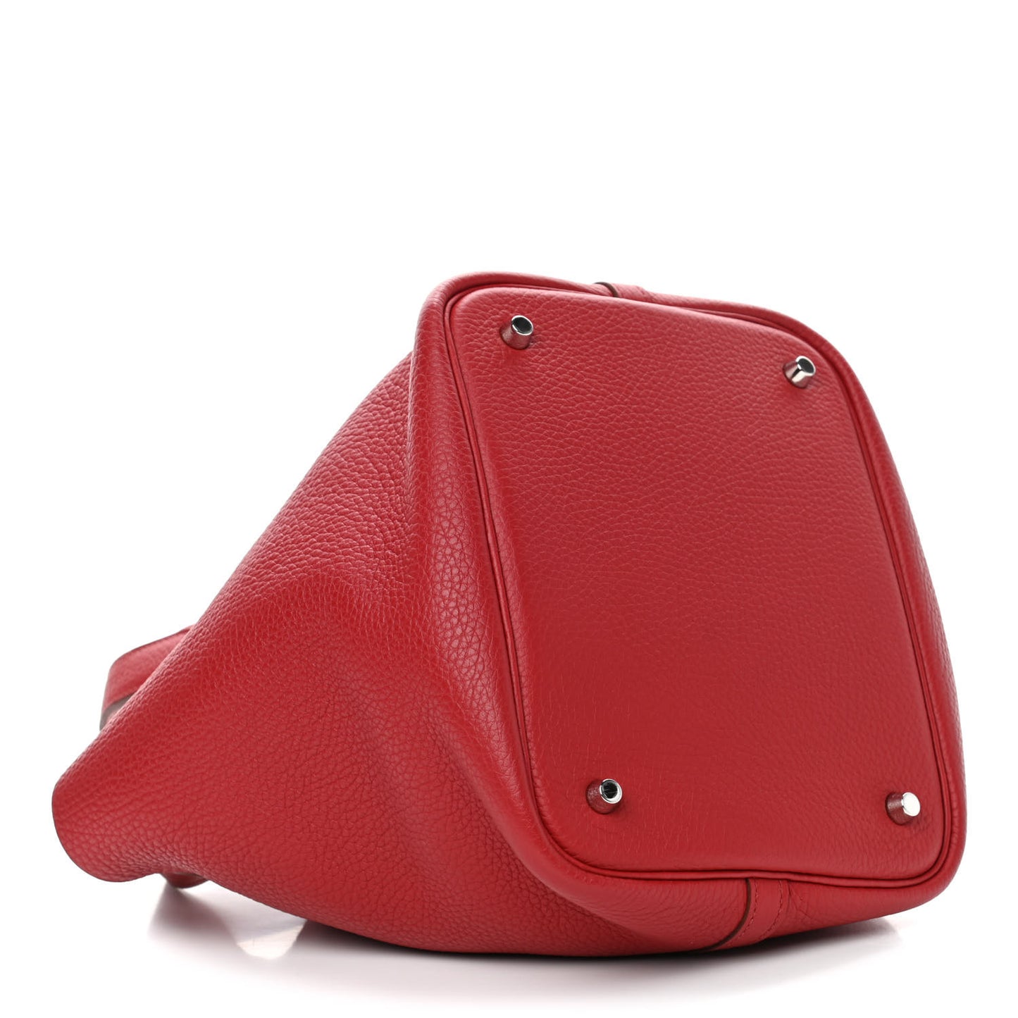 Taurillon Clemence Picotin Lock 22 MM Rouge Casaque