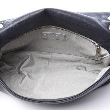 Chanel Calfskin Medium On the Bund Flap Navy 4 of 15
