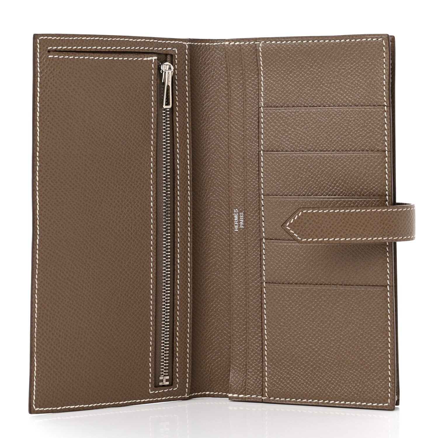 Hermes Epsom Bearn Gusset Wallet Etoupe 5 of 7