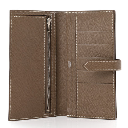 Hermes Epsom Bearn Gusset Wallet Etoupe 5 of 7