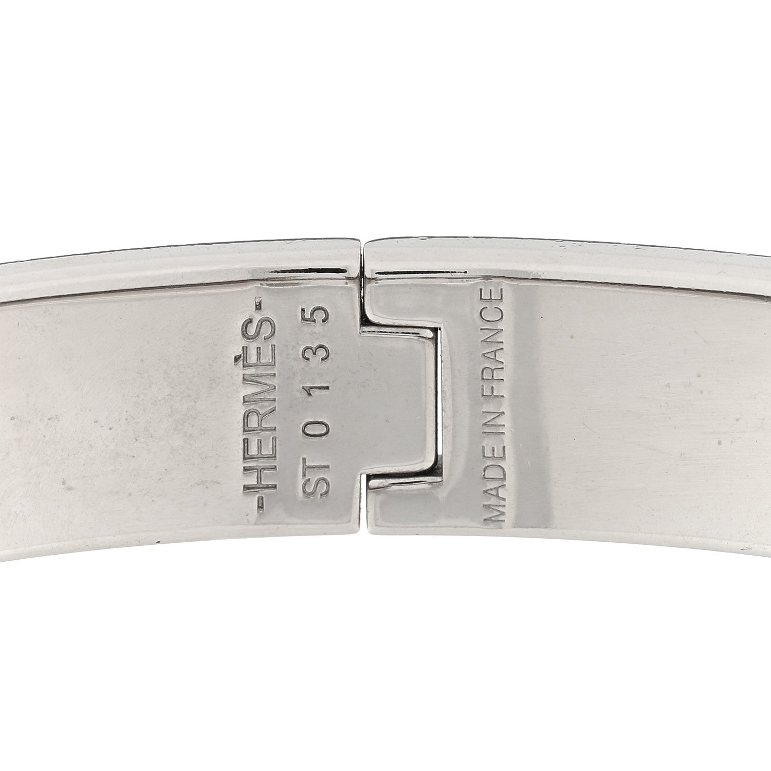 Hermes Enamel Narrow Clic Clac H Bracelet PM White 3 of 3