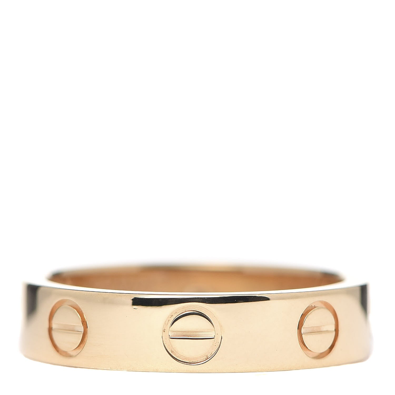 Cartier 18K Yellow Gold Diamond 4mm LOVE Wedding Band Ring 47 4 3 of 4