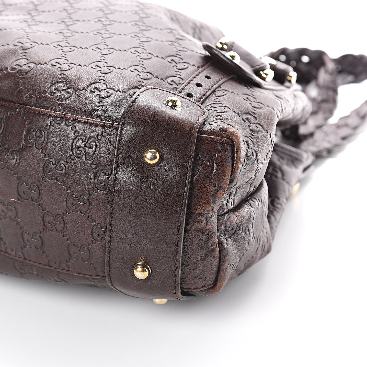 Gucci Guccissima Small Pelham Shoulder Bag Chocolate 8 of 8