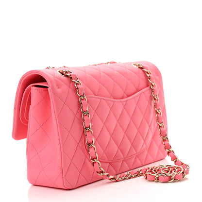 Chanel Lambskin Quilted Medium Double Flap Pink 3 of 10