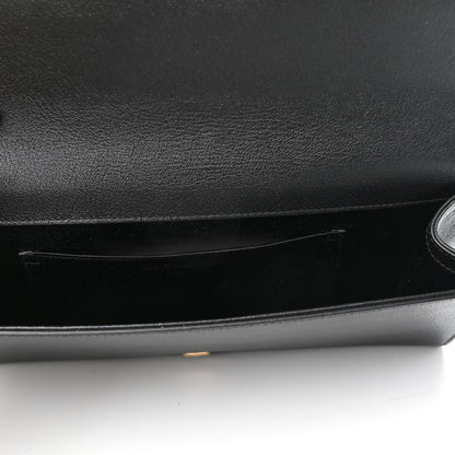 Saint Laurent Calfskin Monogram Large Belle De Jour Clutch Black 5 of 8