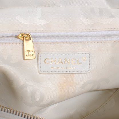 Chanel Lambskin CC Bowler White 5 of 8