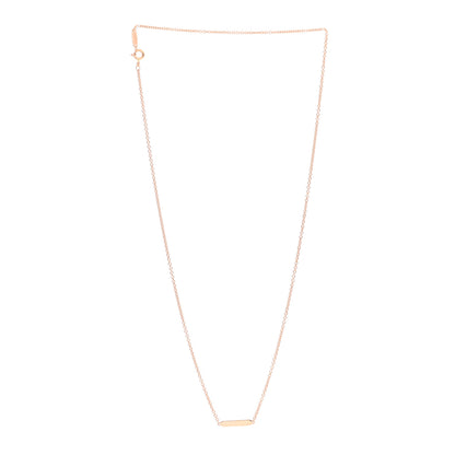 Tiffany 18K Rose Gold Tag Chain Necklace 3 of 5