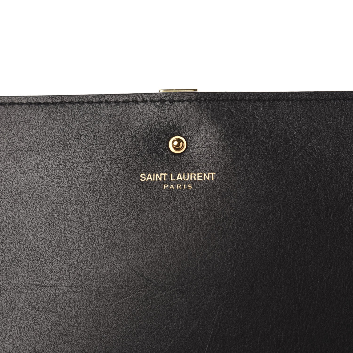 Saint Laurent Calfskin Classic Y Ligne Chain Wallet Black 6 of 11