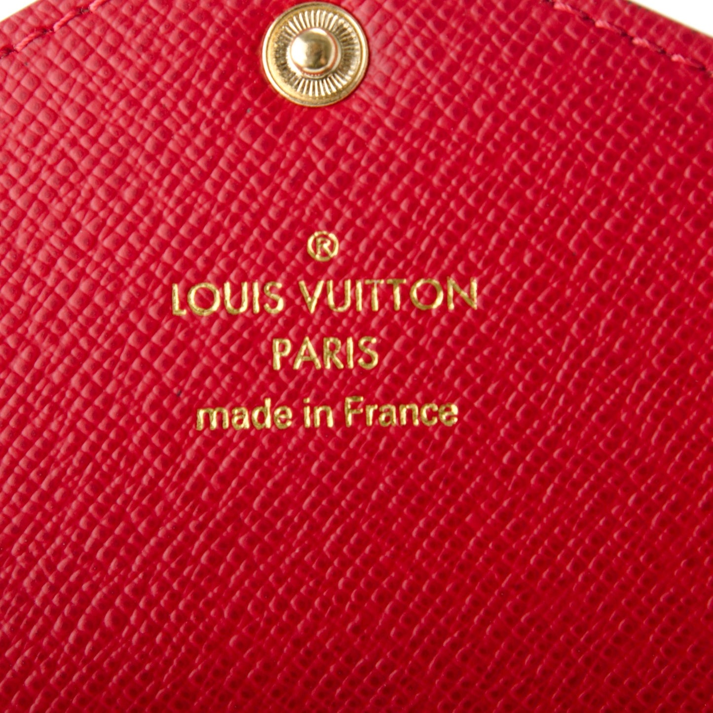 Damier Ebene Josephine Wallet Red