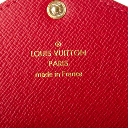 Louis Vuitton Damier Ebene Josephine Wallet Red 6 of 7