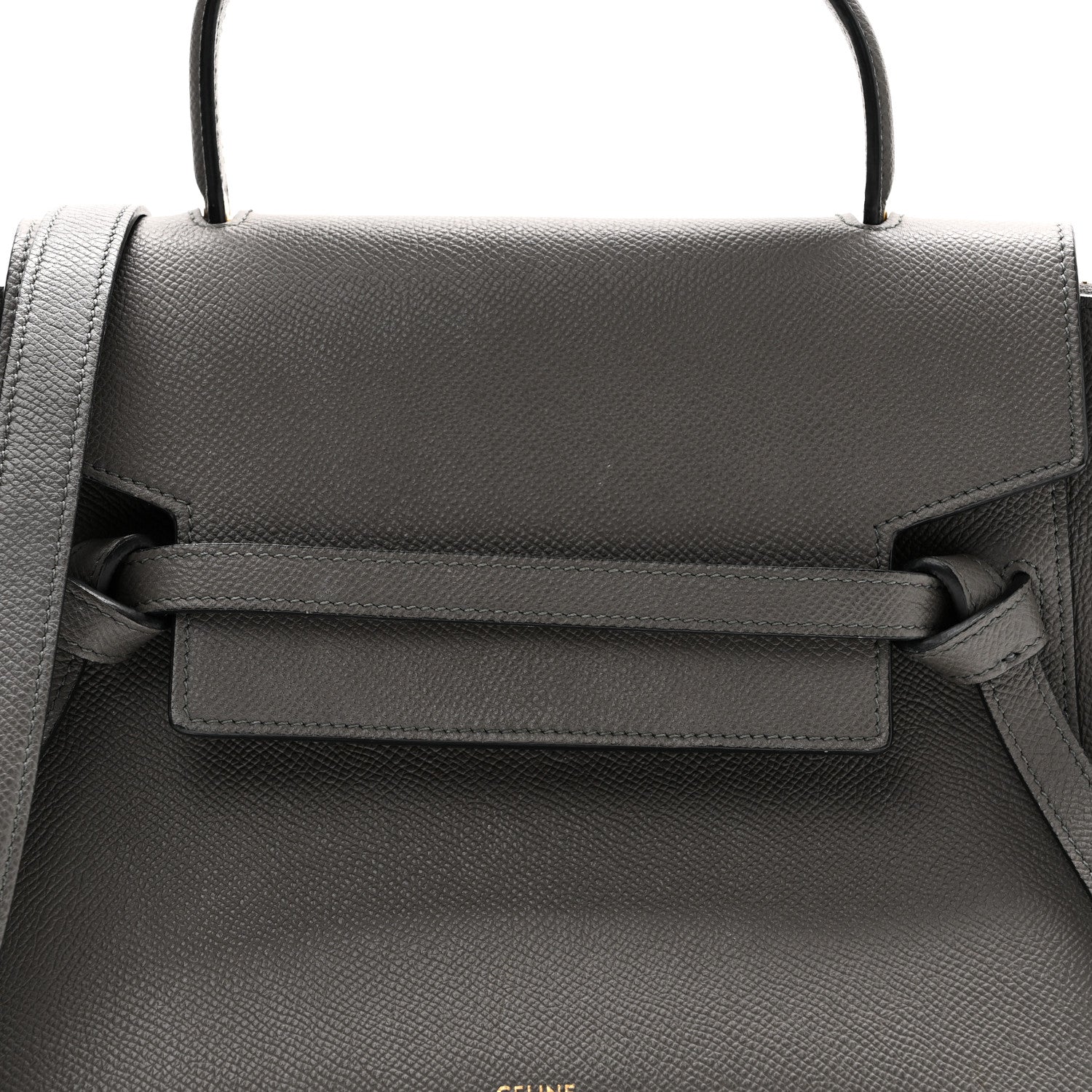 Celine Grained Calfskin Micro Belt Bag Grey 8 of 10