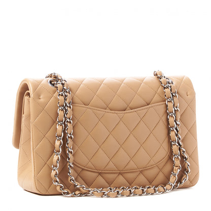 Chanel Lambskin Quilted Medium Double Flap Beige 2 of 10