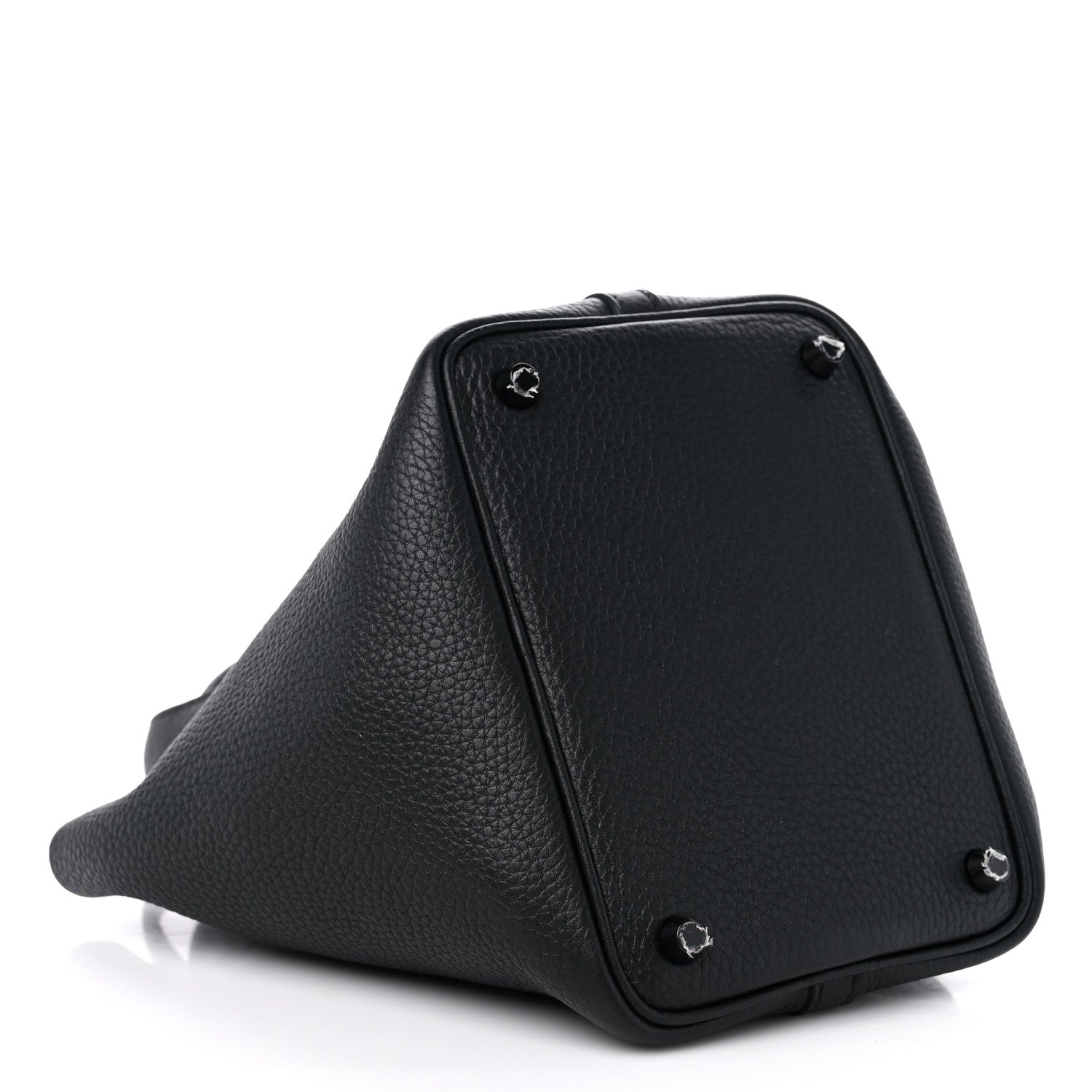 Hermes Taurillon Clemence Monochrome Picotin Lock 18 PM Black 4 of 9