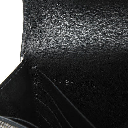 Celine Pony Hair Calfskin Diamond Clutch Wallet White 8 of 8