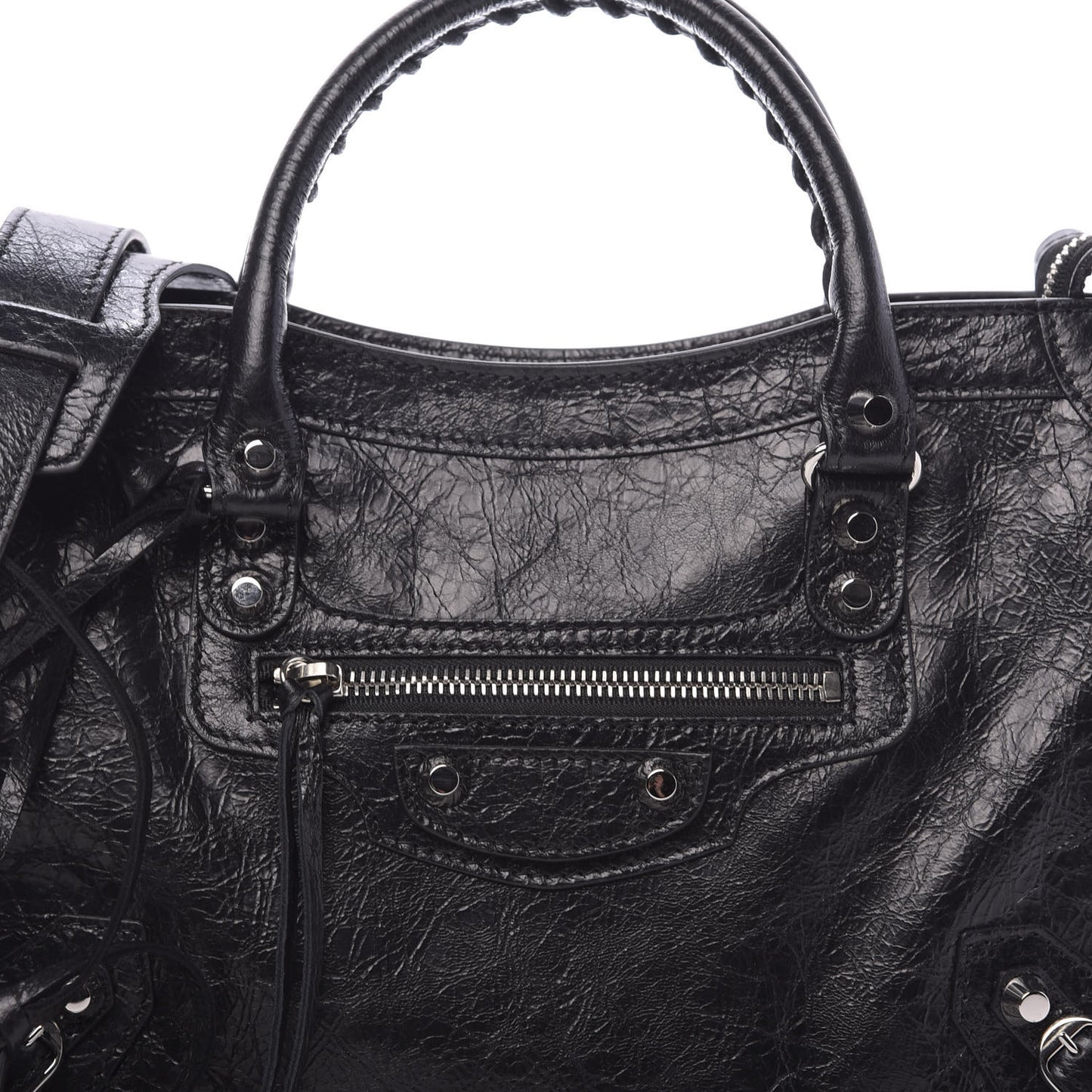 Agneau Classic Silver Hardware S City Black