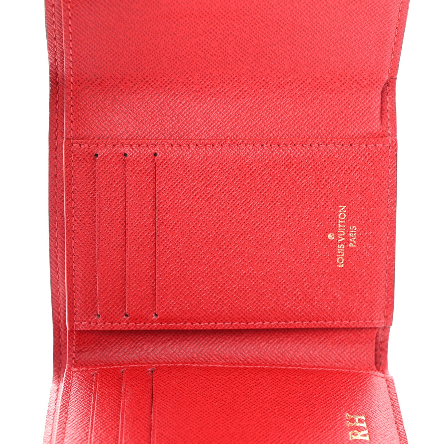 Damier Ebene Victorine Wallet Red