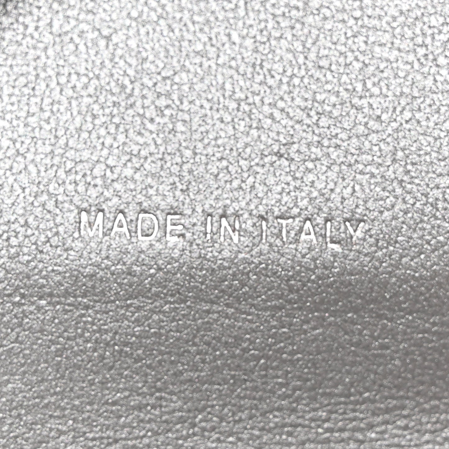 Metallic Lambskin Quilted Compact Flap Wallet Silver