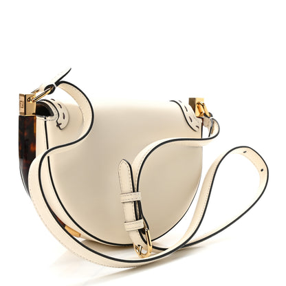 Fendi Vitello King Plexiglass Moonlight Shoulder Bag White Ice 3 of 11