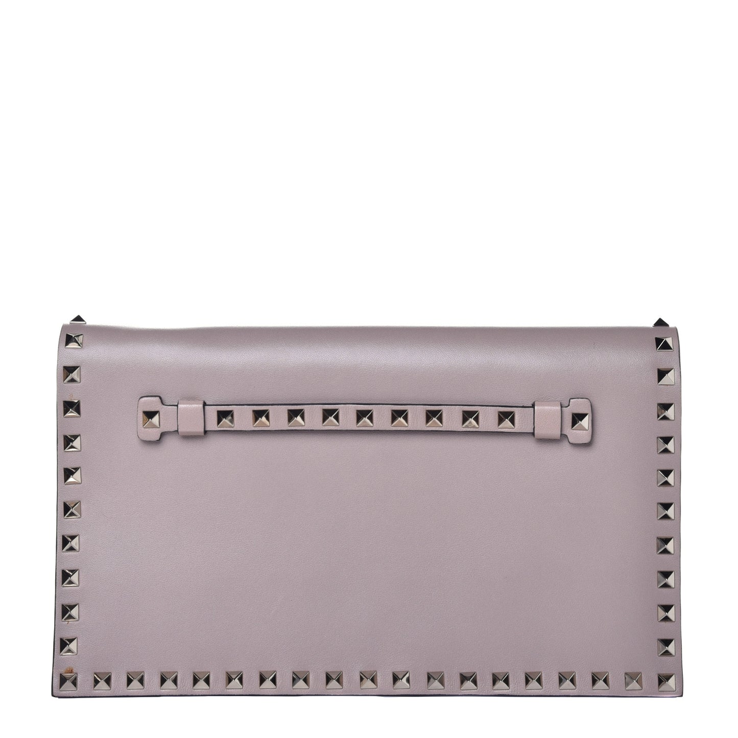 Nappa Rockstud Wristlet Clutch Poudre
