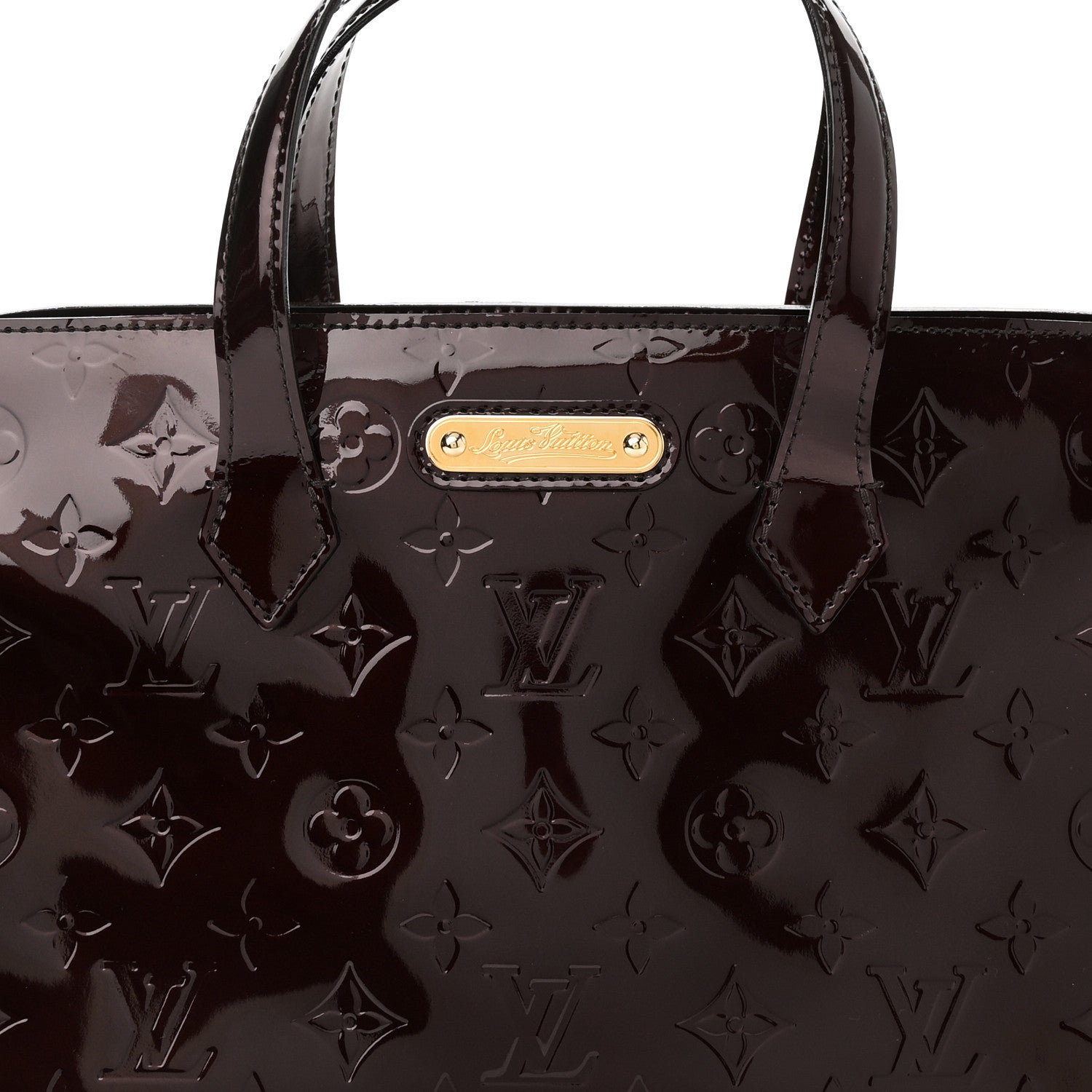 Louis Vuitton Vernis Wilshire PM Amarante 7 of 10
