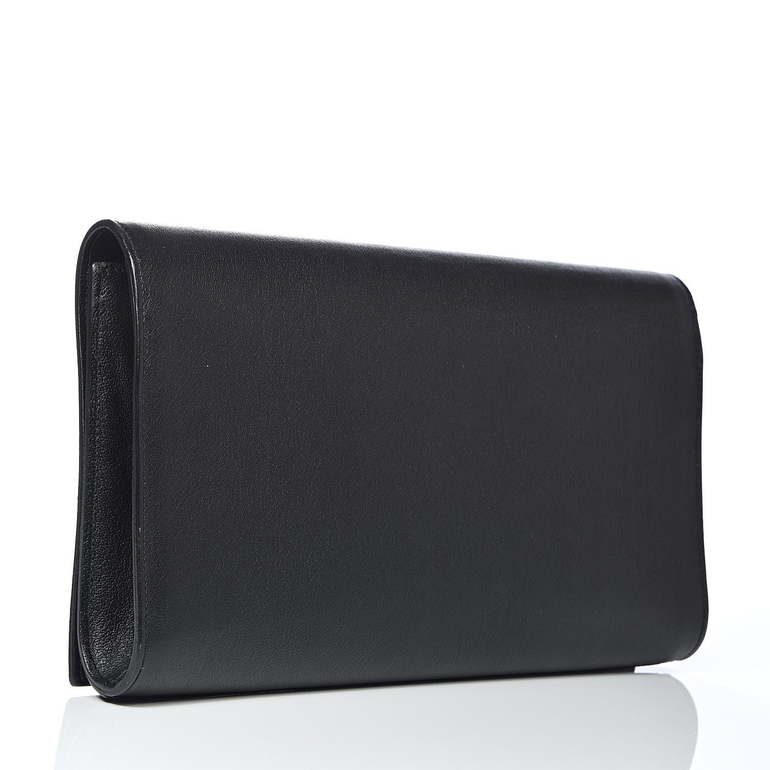 Saint Laurent Calfskin Monogram Large Belle De Jour Clutch Black 3 of 6