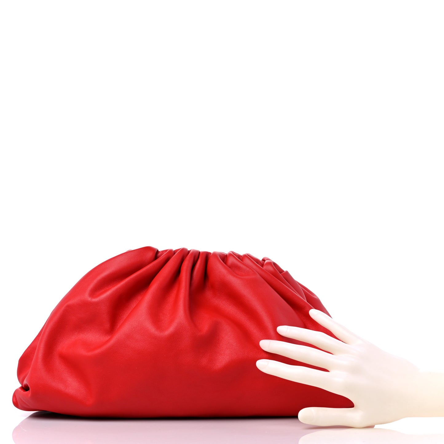 Smooth Butter Calf The Pouch Oversized Clutch Nail Polish