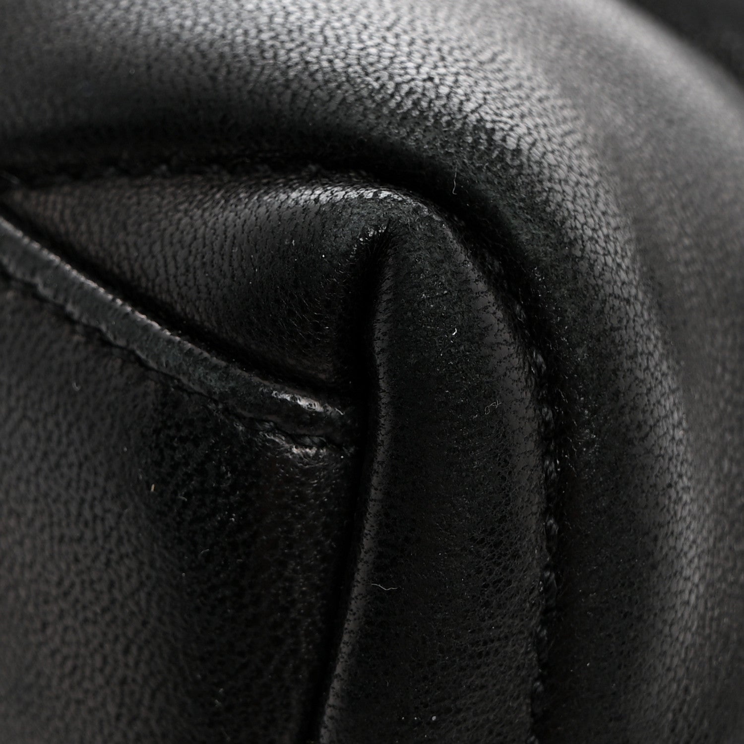 Saint Laurent Lambskin Quilted Toy Loulou Puffer Monogram Chain Satchel Black 16 of 16