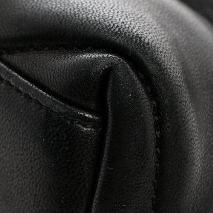 Saint Laurent Lambskin Quilted Toy Loulou Puffer Monogram Chain Satchel Black 16 of 16