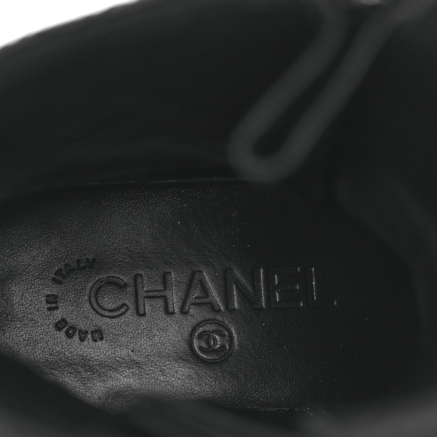 Calfskin Quilted Lace Up Combat Boots 37 Black