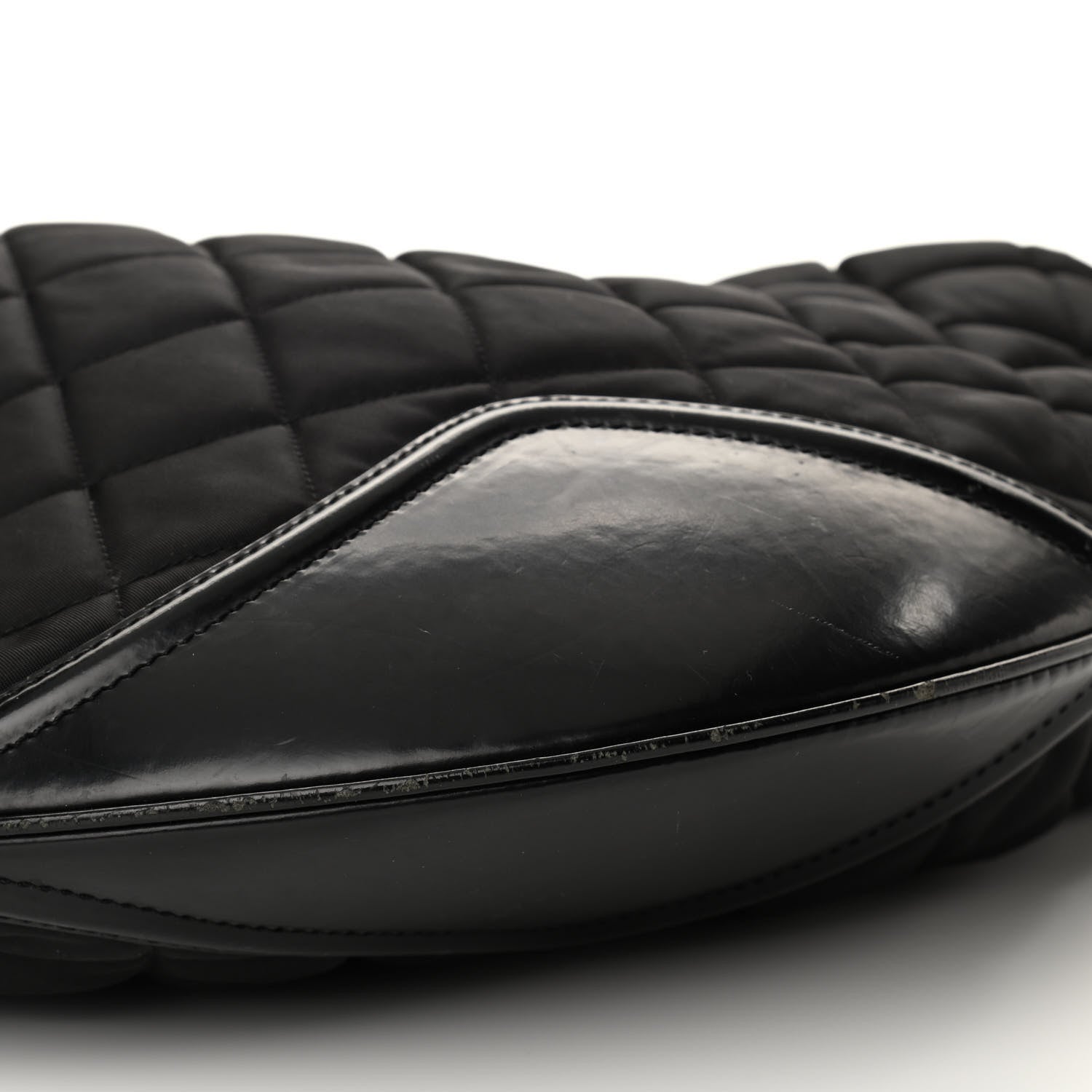 Burberry Nylon Calfskin Quilted Hoxton Hobo Black 9 of 12