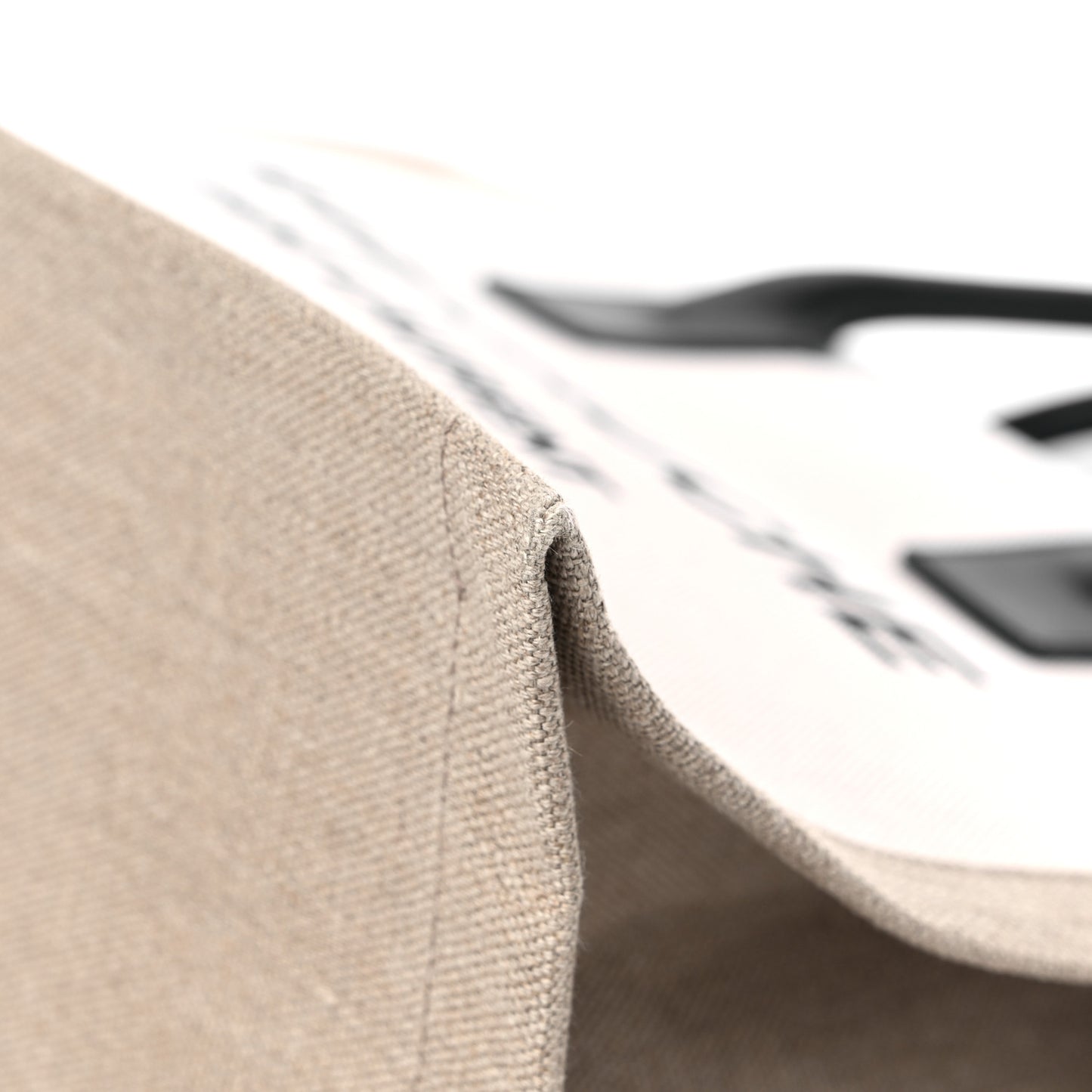 Linen Calfskin Small Rive Gauche Tote Greggio Natural