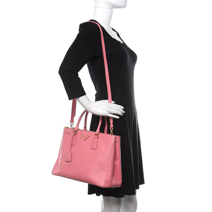 Prada Saffiano Medium Galleria Double Zip Tote Geranio 2 of 11