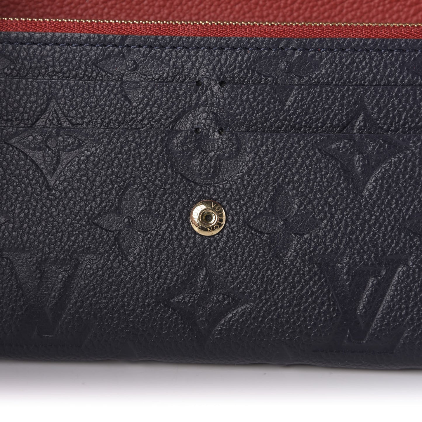 Empreinte Bloom Flower Emilie Wallet Marine Rouge
