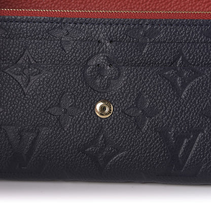 Louis Vuitton Empreinte Bloom Flower Emilie Wallet Marine Rouge 9 of 9