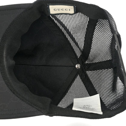 Gucci Nylon Monogram Baseball Hat M Black 7 of 9