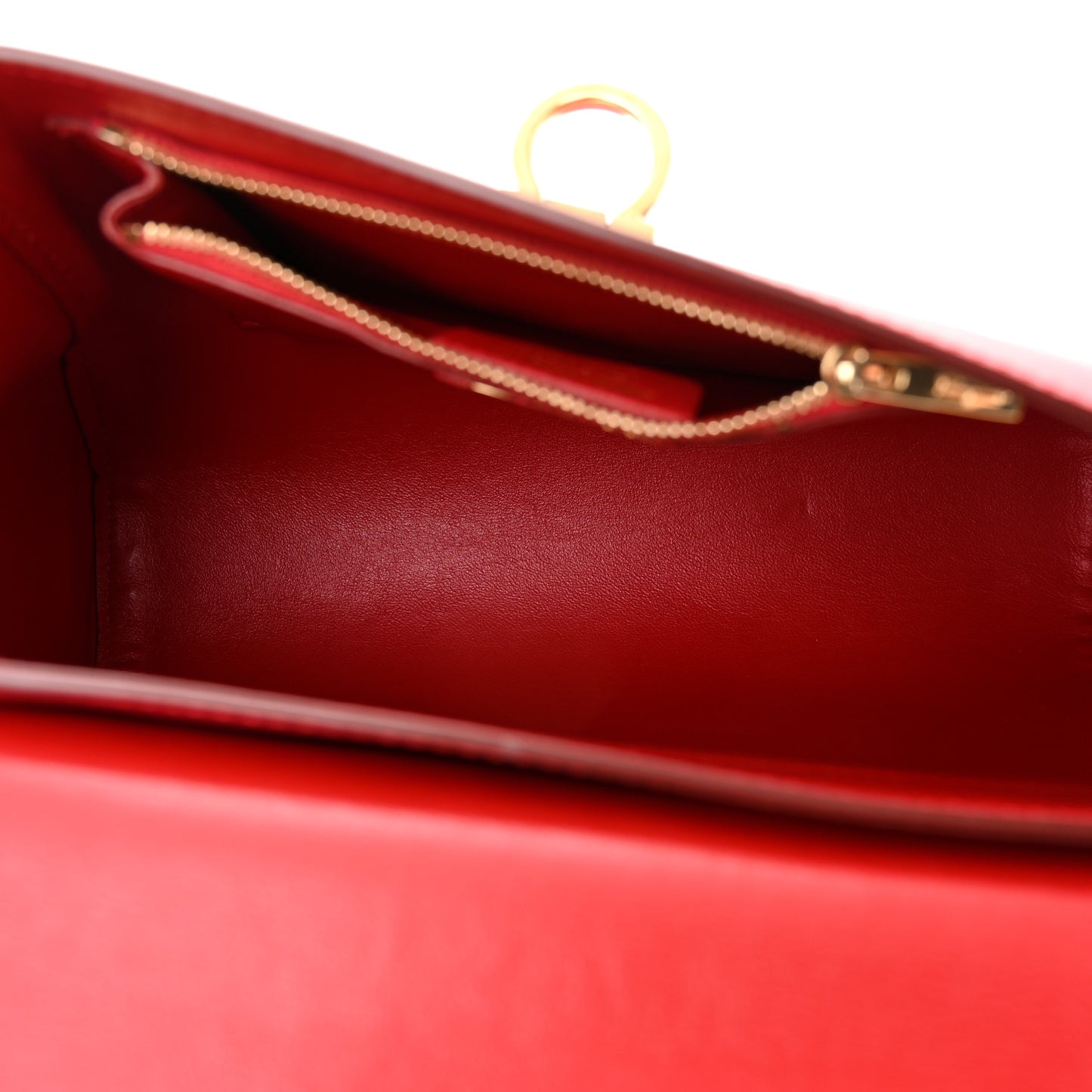 Calfskin Abbey Crossbody Shoulder Bag Red